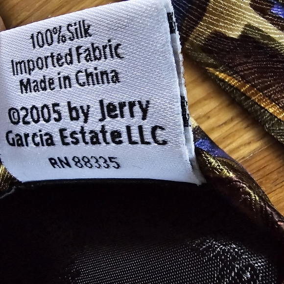 Jerry Garcia Silk Neck Tie Limited Edition Emerald City Collection Forty 88335 - Picture 7 of 7